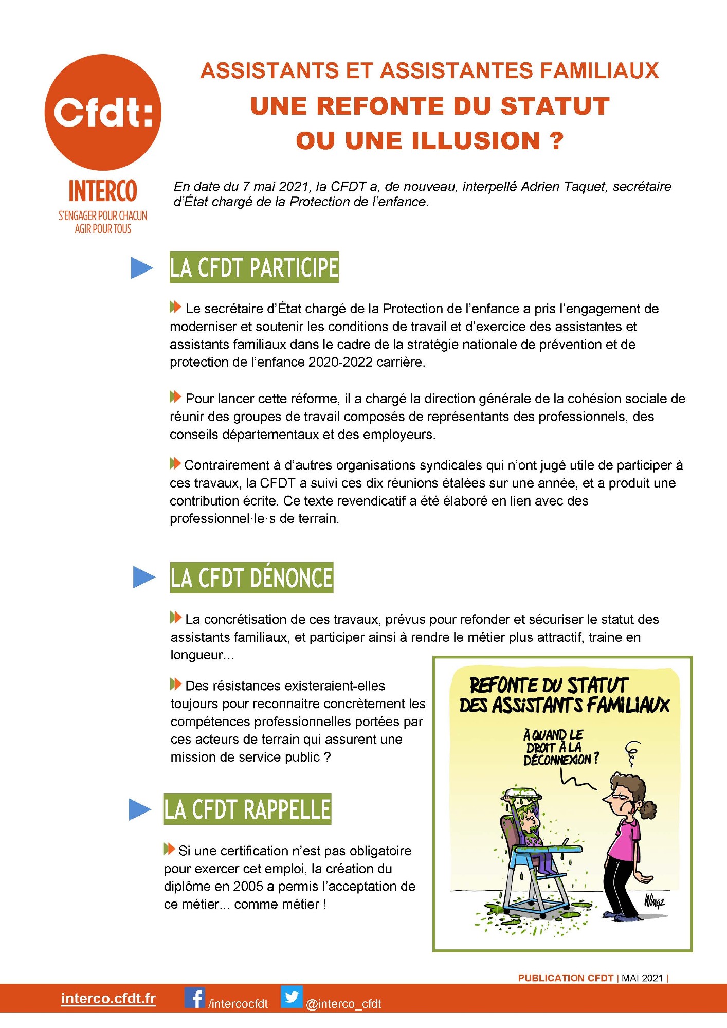 Assistants et assistantes familiaux&nbsp;: une refonte du statut ou une illusion&nbsp;?