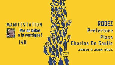 Mobilisation Petite enfance RODEZ&nbsp;: rendez-vous le jeudi 3 juin à 14h devant la préfecture