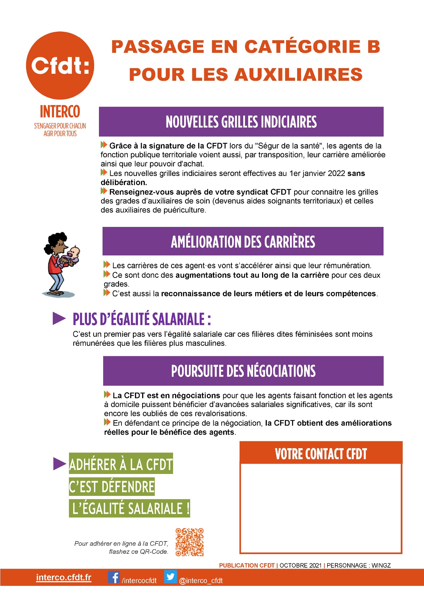 Passage en catégorie B pour les auxiliaires