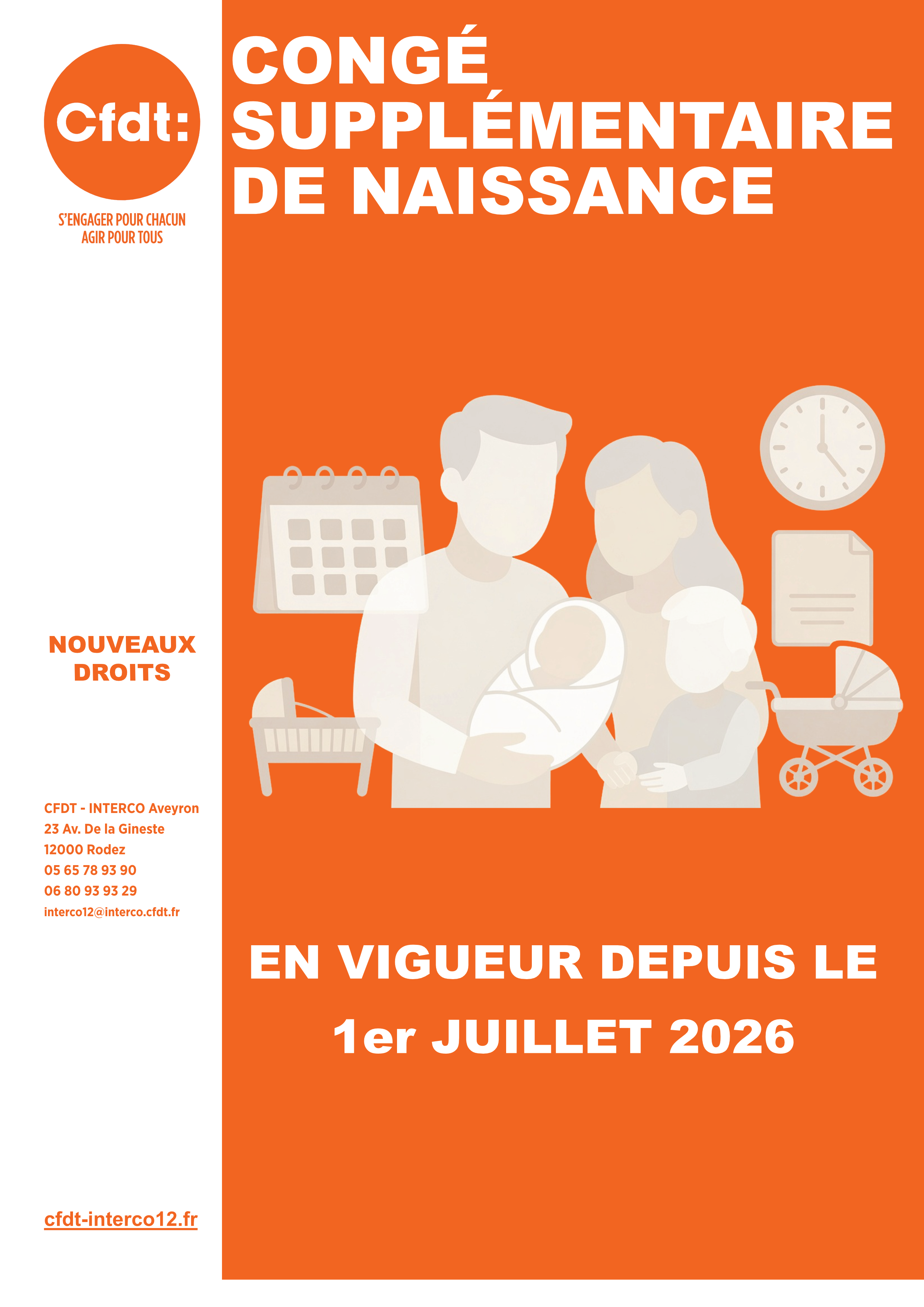 Nouveau congé supplémentaire de naissance&nbsp;: ce qu’il faut savoir