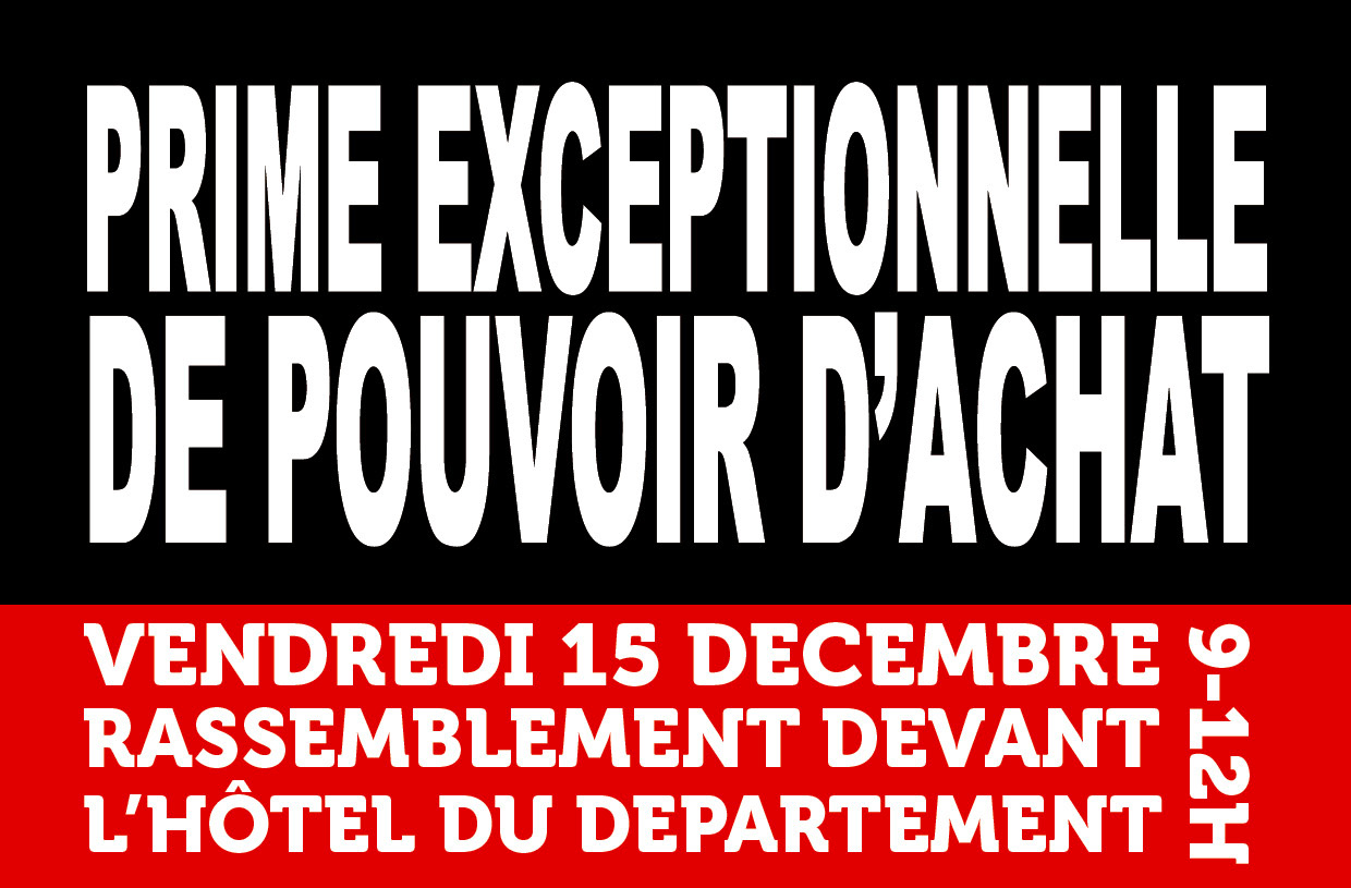 Grève au Département de l’Aveyron pour réclamer le versement de la Prime Exceptionnelle de Pouvoir d’Achat