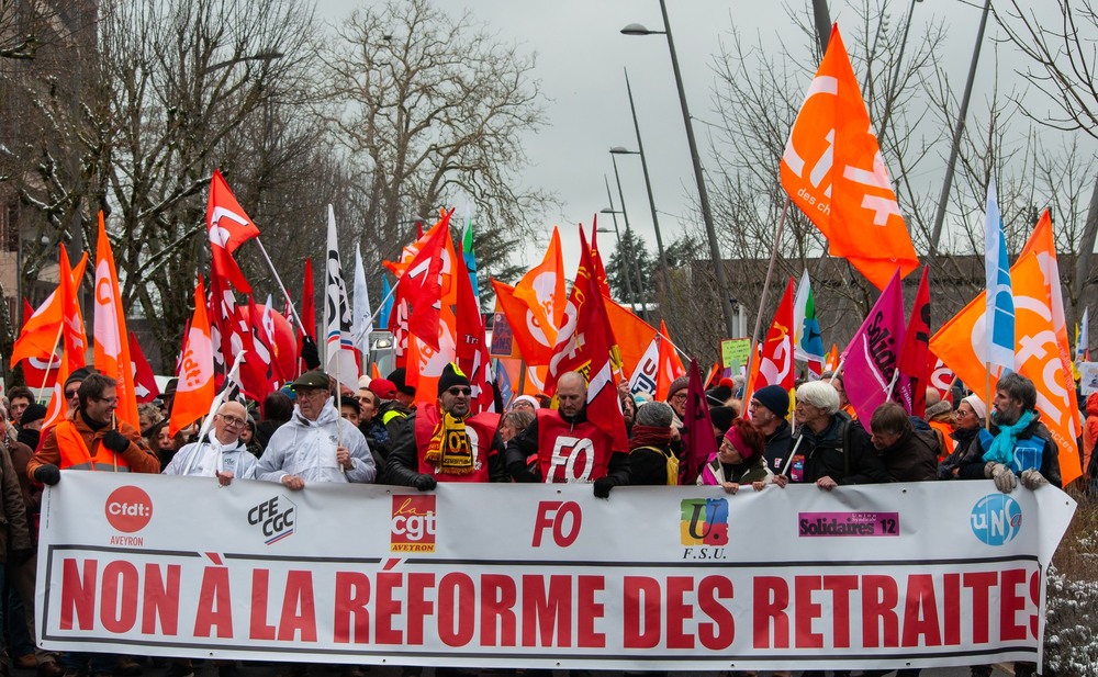 mobilisation Rodez du 19 Janvier contre la réforme des retraites